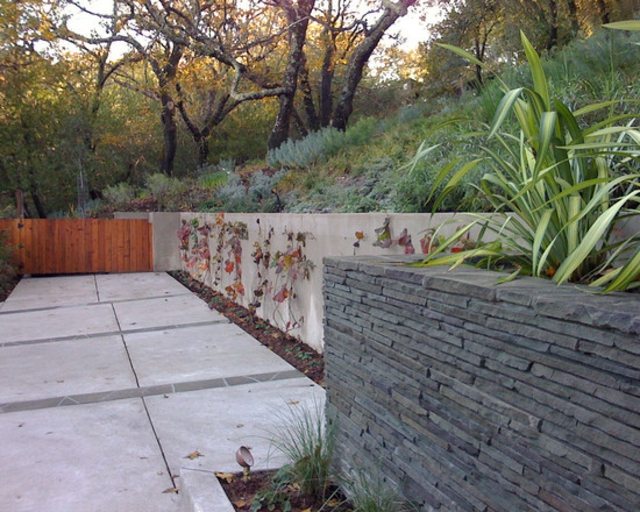 mur de clôture design moderne