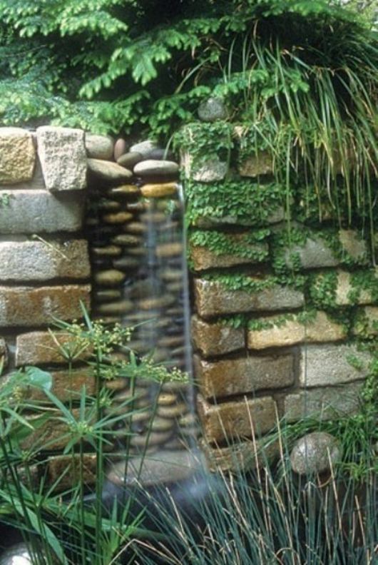 mur d'eau jardin moderne idee
