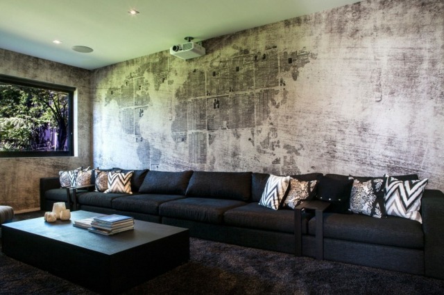 mur décoration gris design industriel