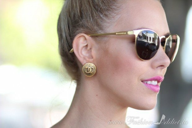 oreilles Chanel boucles mode style simplicité luxe 