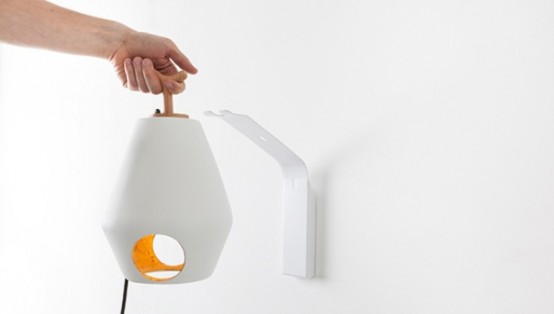 La lanterne moderne design minimaliste originale idée accroche