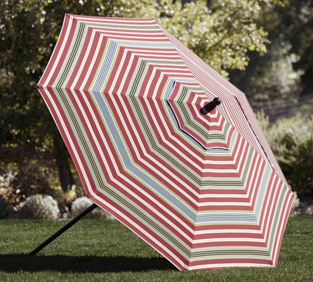 parasol moderne tissu multicolore