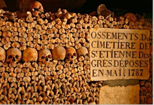 paris visite catacombes alesia ossuaire cranes os cimetiere