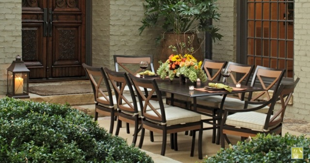 patio design table bois