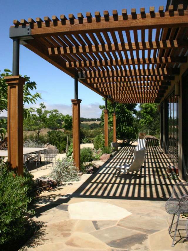 patio moderne bois
