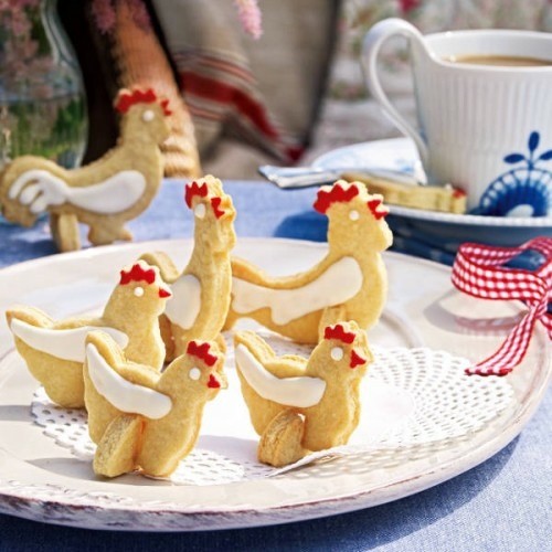 pâtisserie décoration table poules