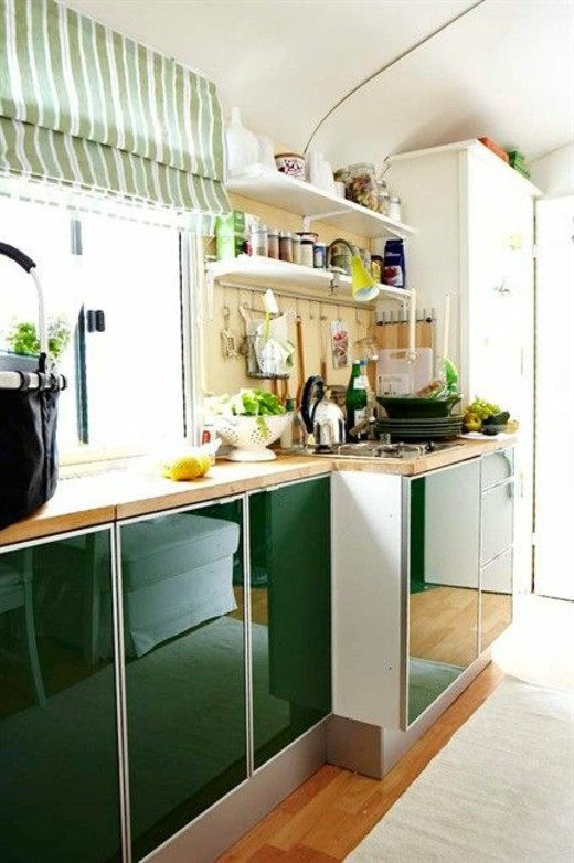 petit espace vert surface lisse cuisine