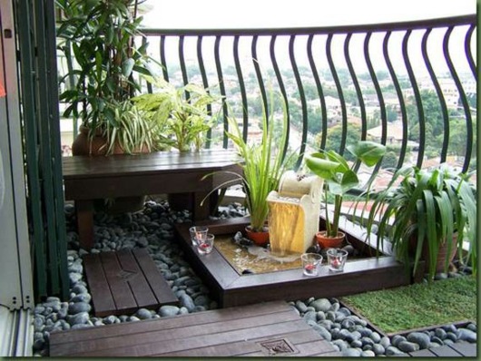 petit jardin balcon coin verdure air frais
