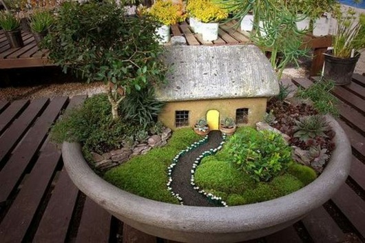 petit jardin idyllique maison prairie oeuvre art