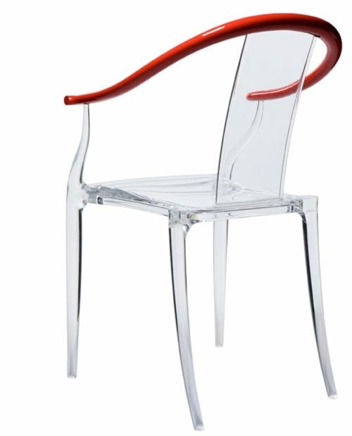 philippe starck chaise plastique transparente design