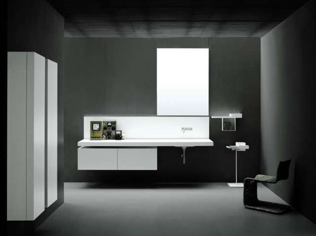 design BOFFIlavabo intégré et style pure et minimaliste  salle de bains