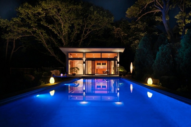piscine design luminaire moderne