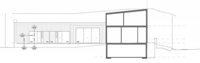 plan maison moderne bois design