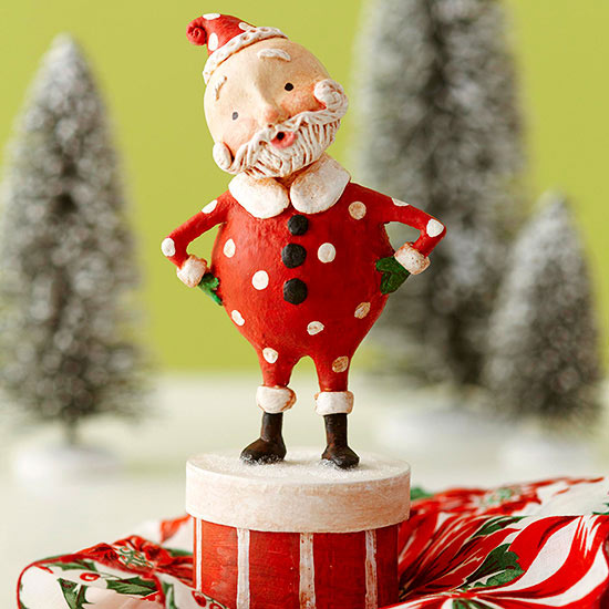 père-Noël-décoration-sympa-figurine-sapin