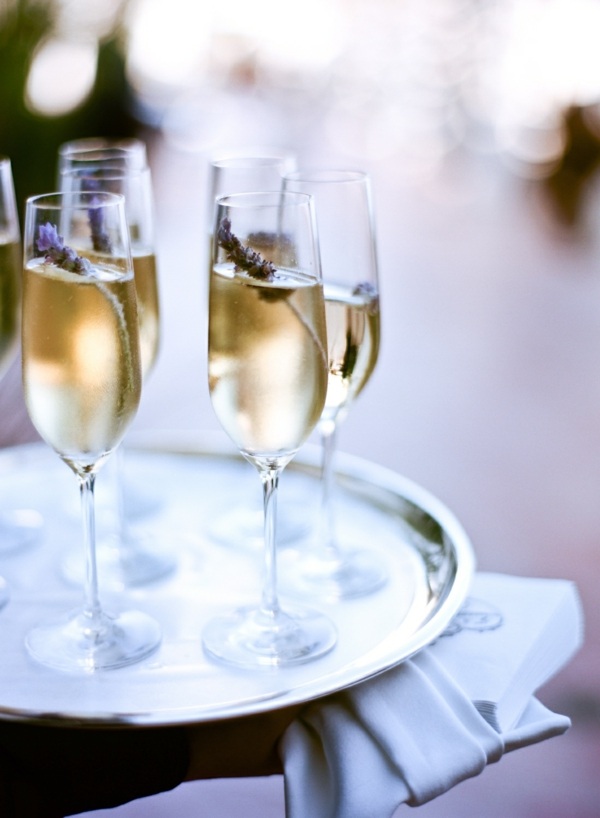 recettes cocktail champagne lavande romantique