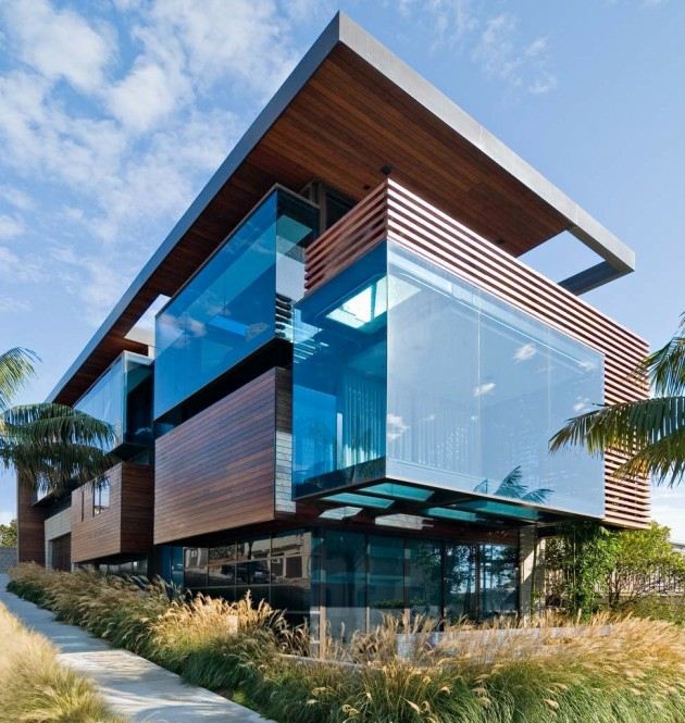 résidence contemporaine océan californie