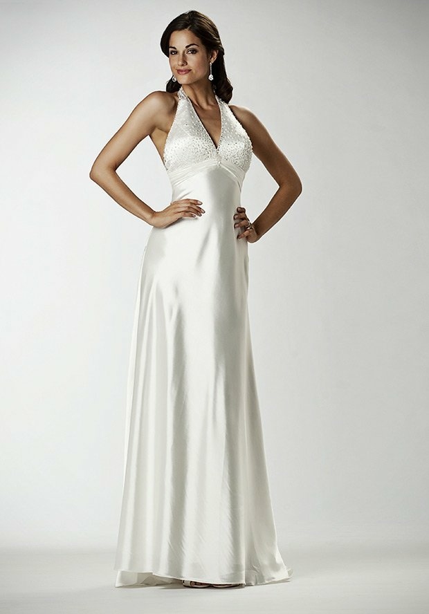 robe de mariage simple elegante blanche
