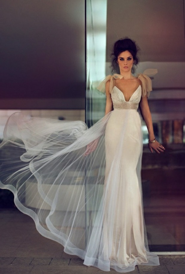 robe de mariée 2014 originale bicolore
