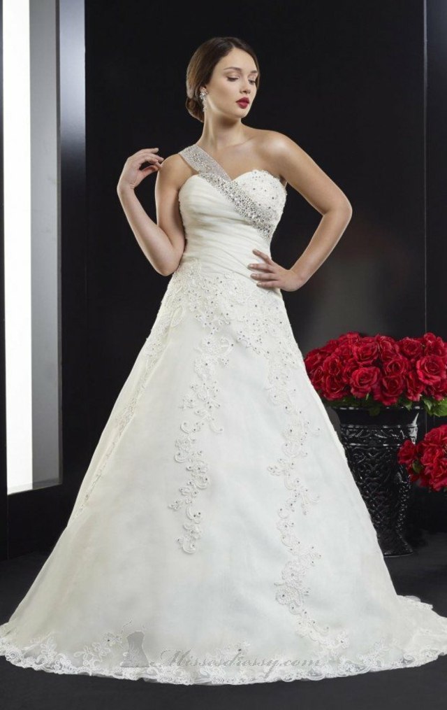 robe mariage epaule roses blanc sans manche