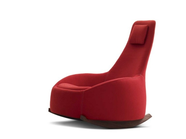 Chaise ou fauteuil avec dossier haut rouge grande dossier