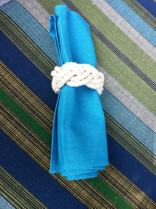 rond serviette corde DIY