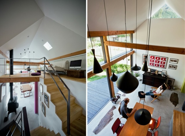 résidence moderne japonaise deco interieure intéressante