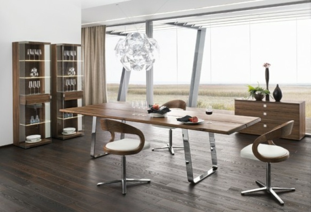 salle à manger design table bois
