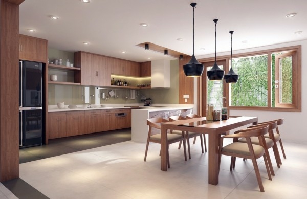 autre cuisine entièrement meubles design bois