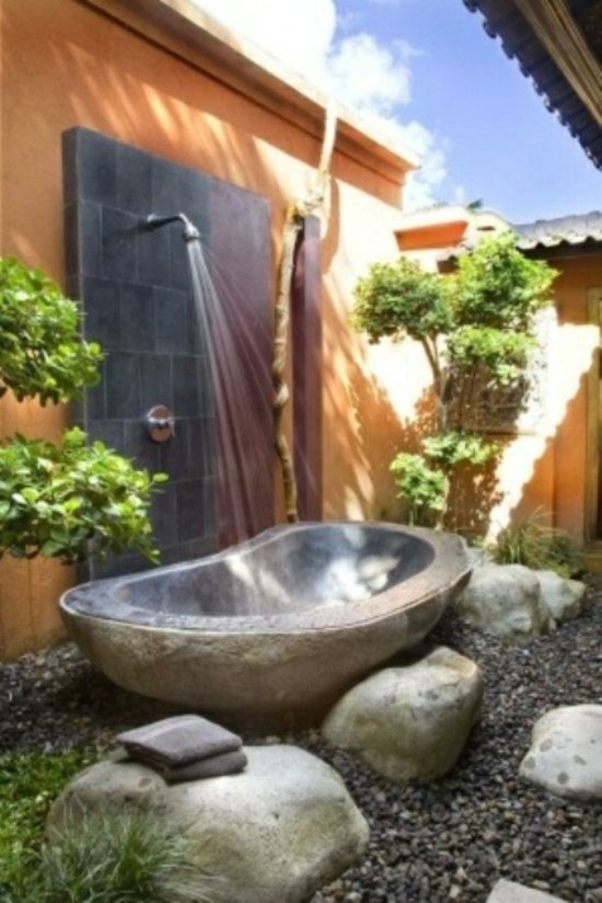 salle bain deco jardin