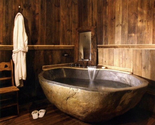salle bain deco nature bois