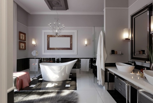 salle bain elegante deco francaise
