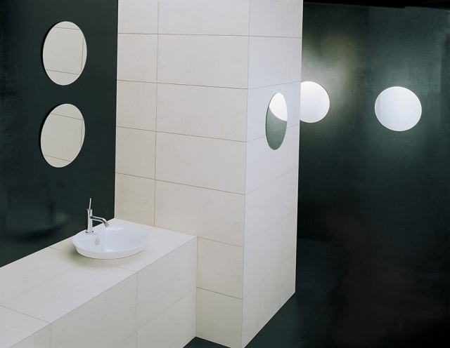 salle de bain italienne ArtCeram-noir-blanc