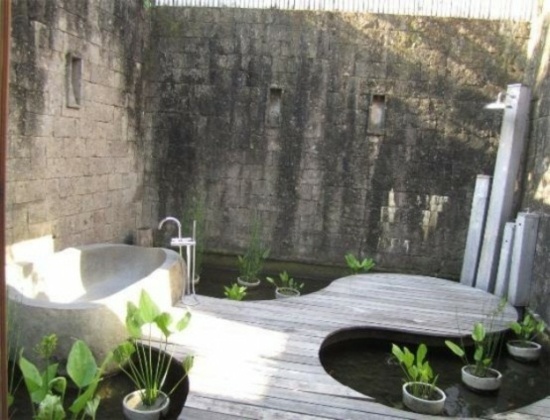 salle bain jardin interessant