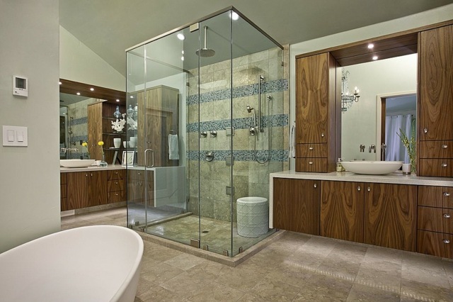 salle bain meubles bois