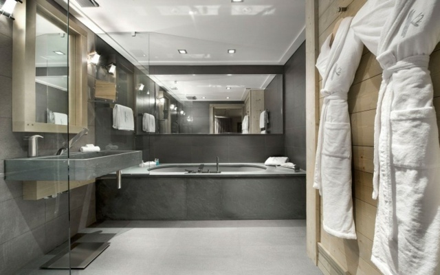 salle bain moderne chalet