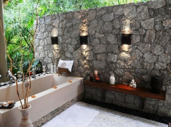 salle bain pierre