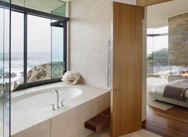 salle bain vue sur mer decoration moderne