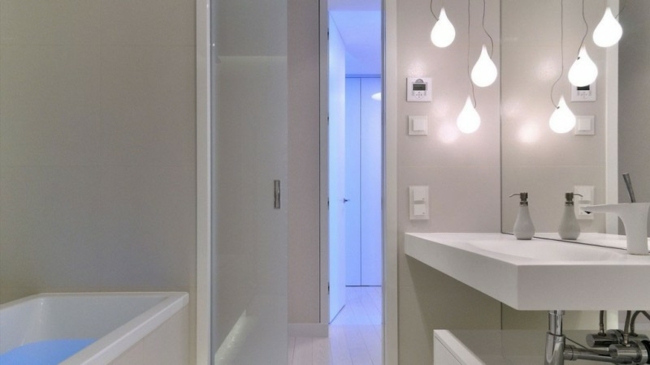 salle de bain lampes design