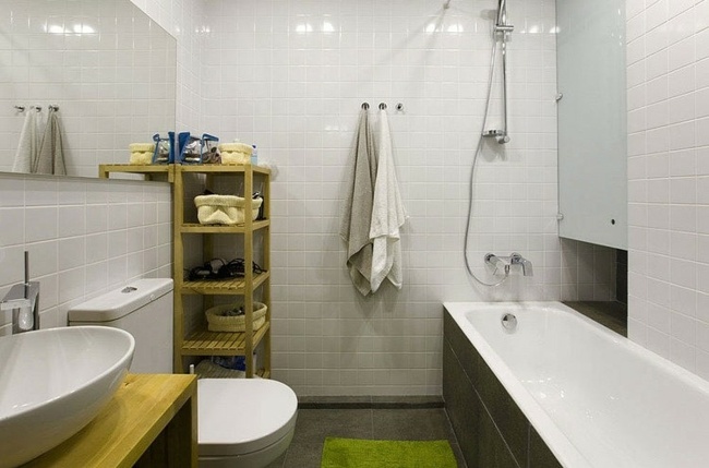 salle de bain minimaliste cosy