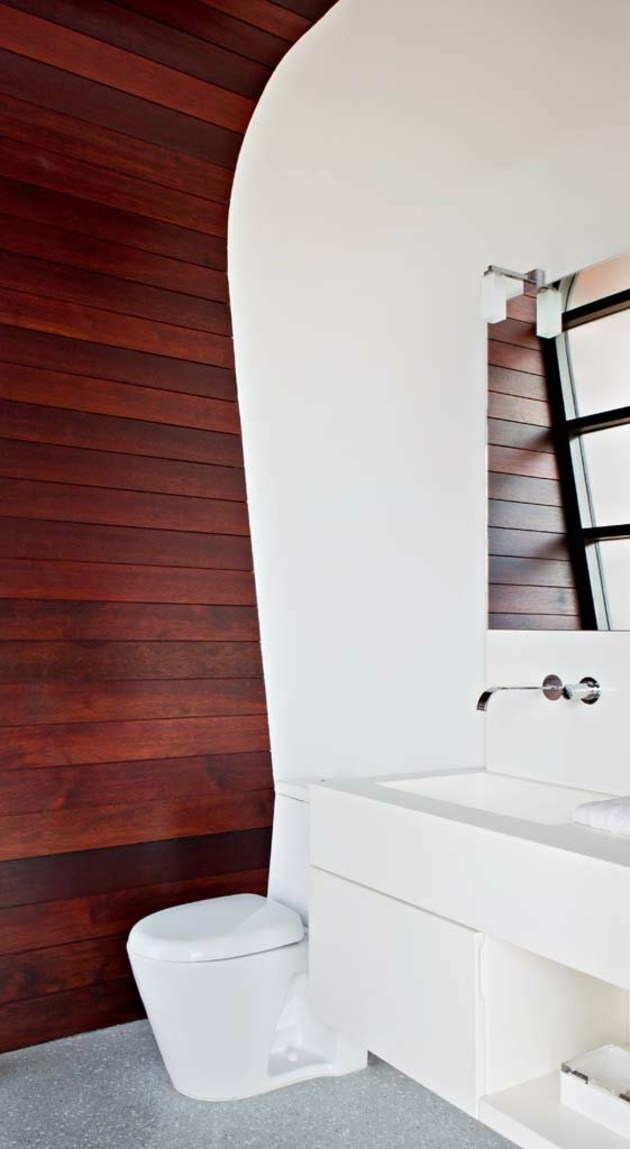 salle de bains blanche bois contemporaine