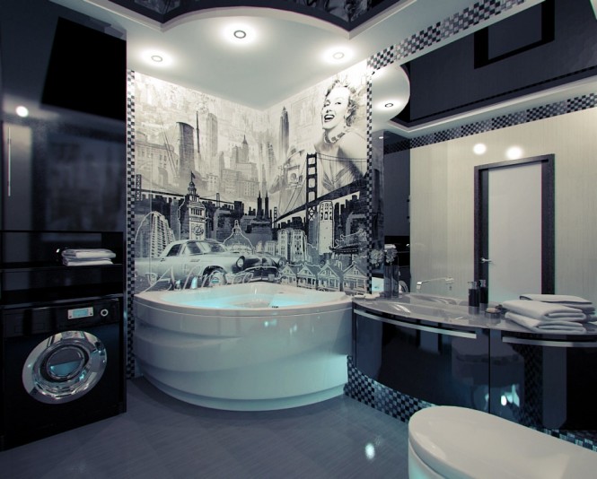 salle de bains: designs americain luxe