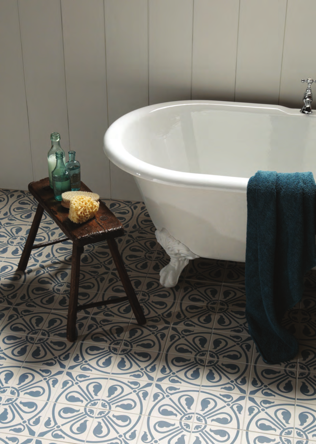Salle de bains rustique beau carrelage motifs formidables  rustique maison