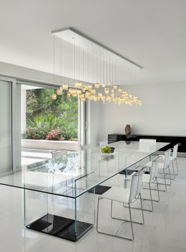salle à manger moderne table verre