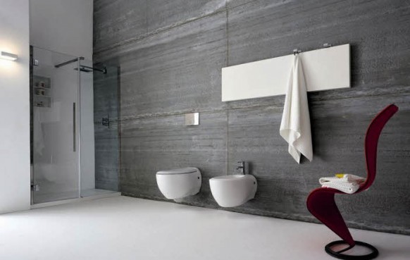 salles de bain moderne blanc gris