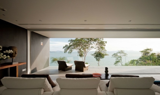 salon moderne vue veranda