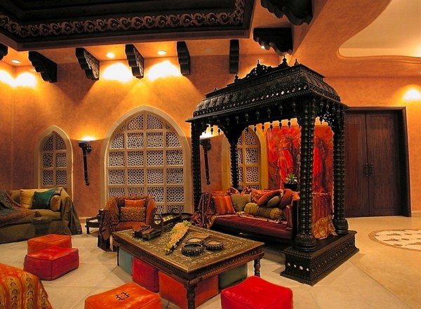 salon traditionel marocain pergola interieur