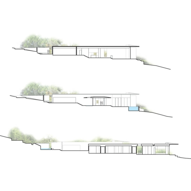 schéma villa contemporaine écologique