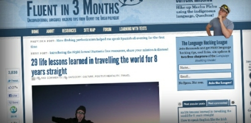 site web apprendre leçons vie voyager