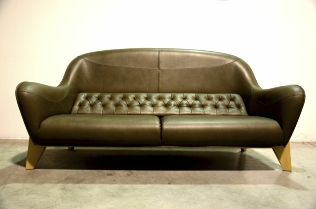 sofa cuir Sylvain Bouchaton