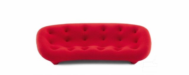 sofa moderne rouge Ronan Erwan Bouroullec